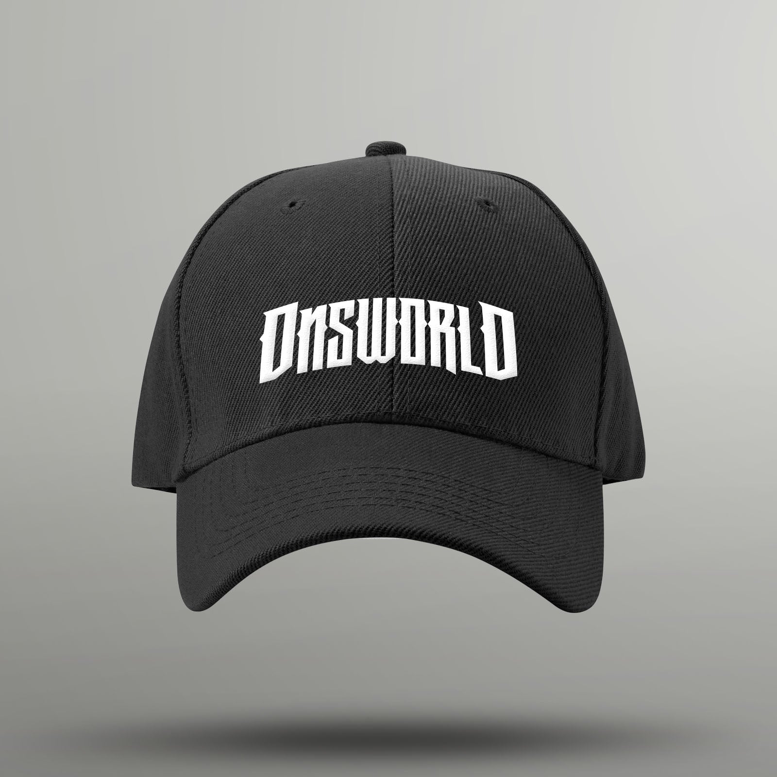 black letter dnsworld premium baseball cap for gamers (front)